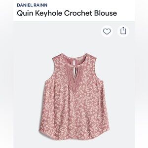 Daniel Rainn Mauve & Cream Blouse